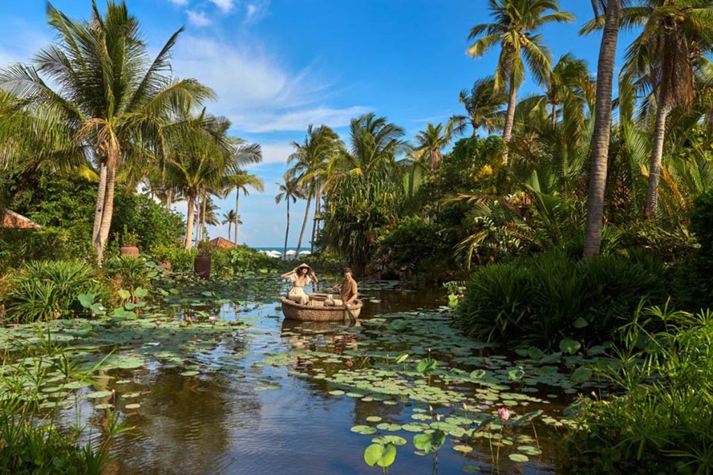 The lotus pond at Anantara Mui Ne