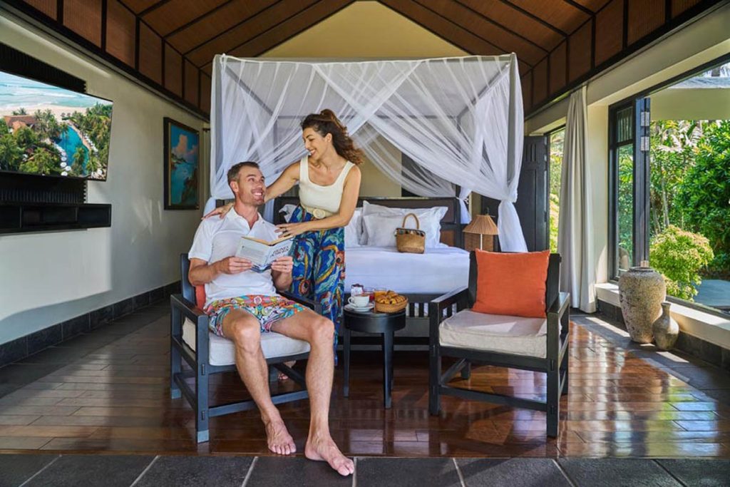 Breakfast in the villa at Anantara Mui Ne