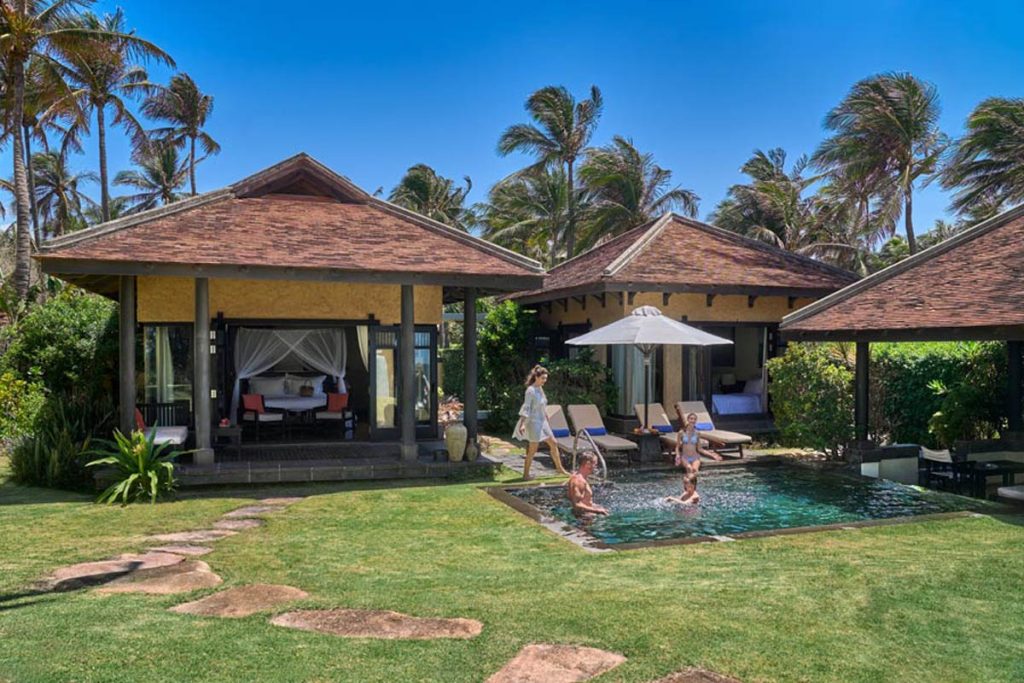 Anantara villa exterior at Anantara Mui Ne