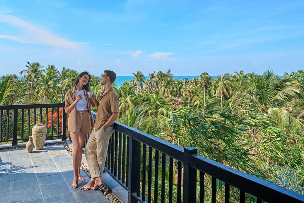 The garden walkway at Anantara Mui Ne