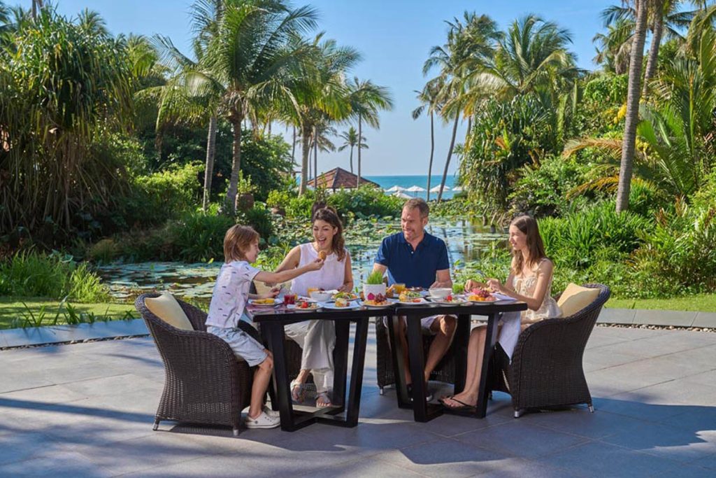 Lunch beside the pool at Anantara Mui Ne